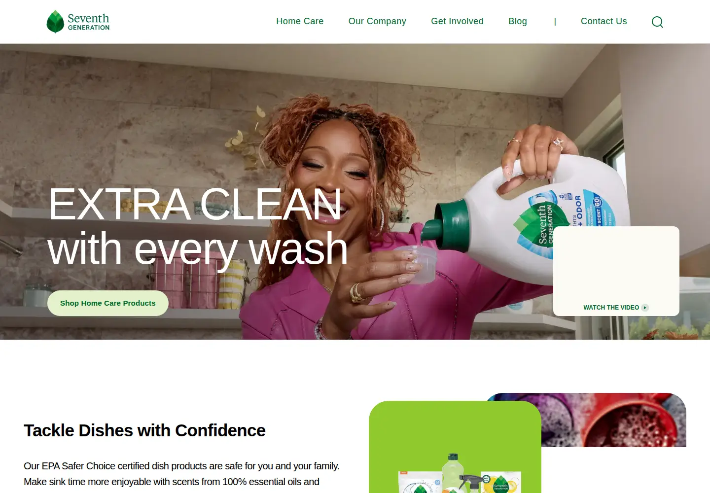 Screenshot of seventhgeneration.com