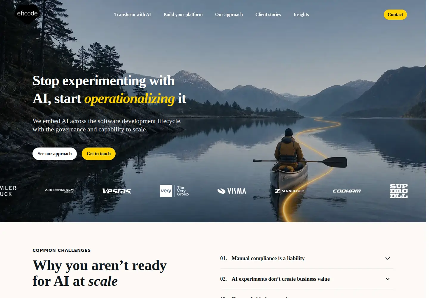 Screenshot of eficode.com