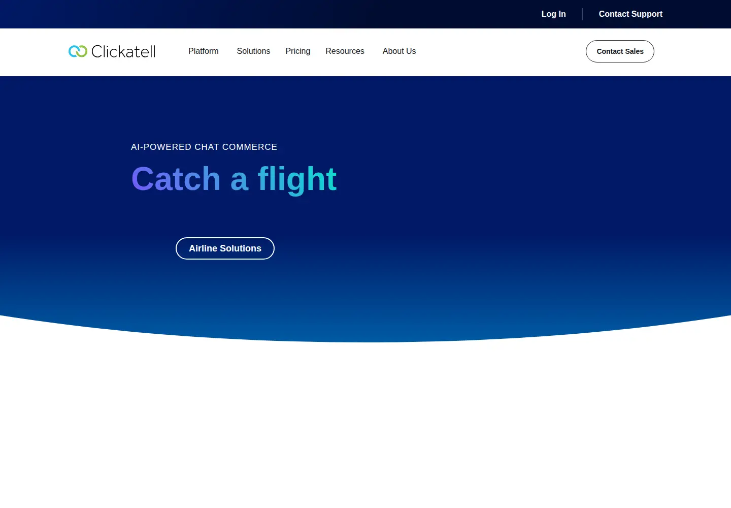 Screenshot of clickatell.com