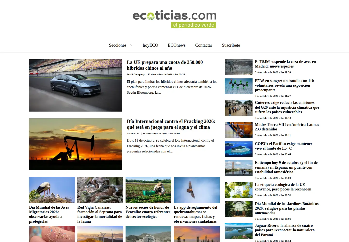 Screenshot of ecoticias.com