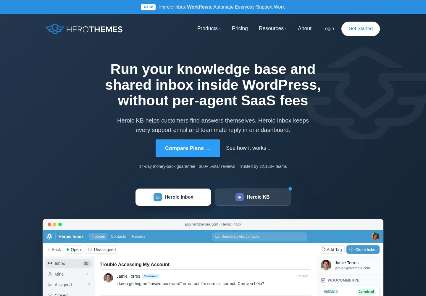Screenshot of herothemes.com