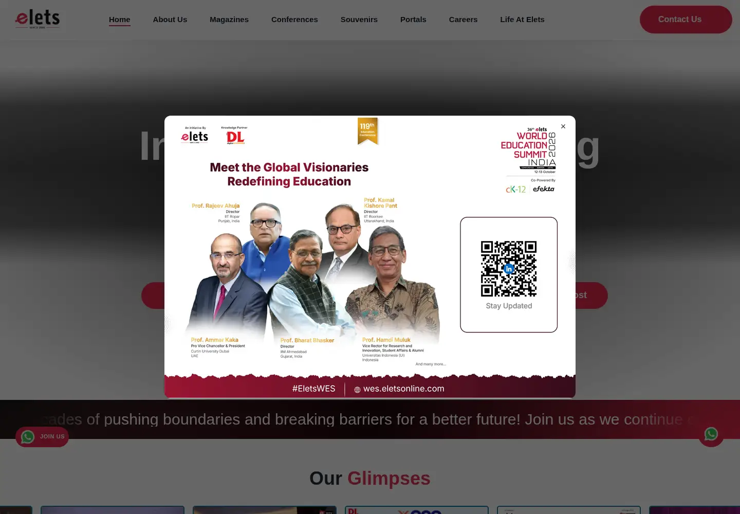 Captured homepage of eletsonline.com in the current scan