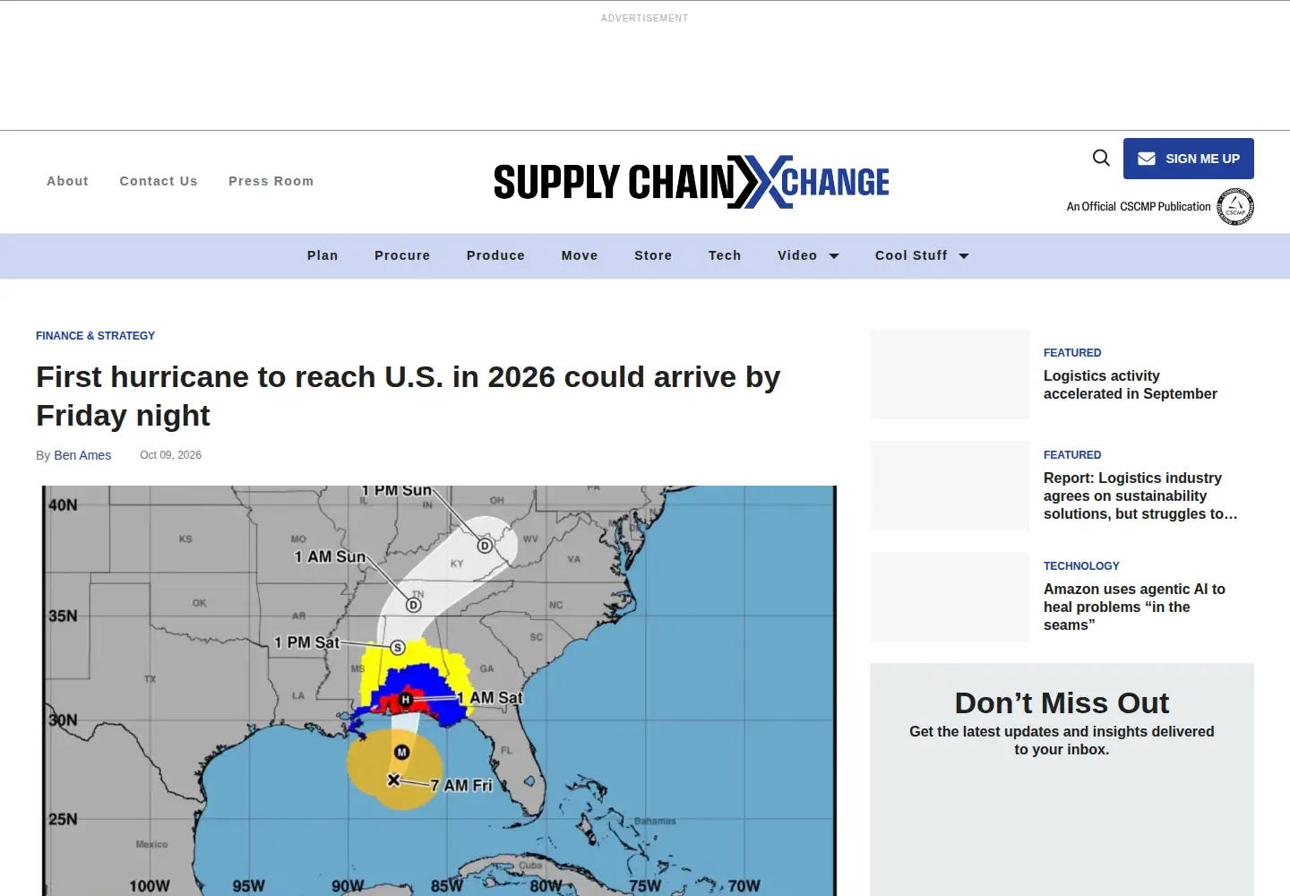 Screenshot of supplychainquarterly.com