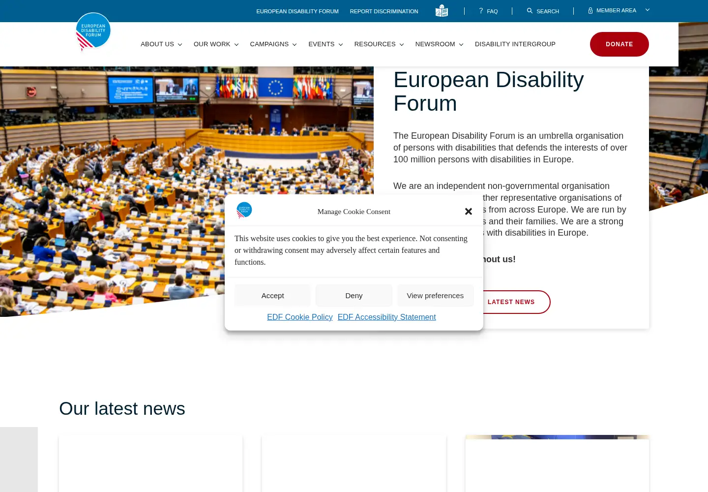 Screenshot of edf-feph.org