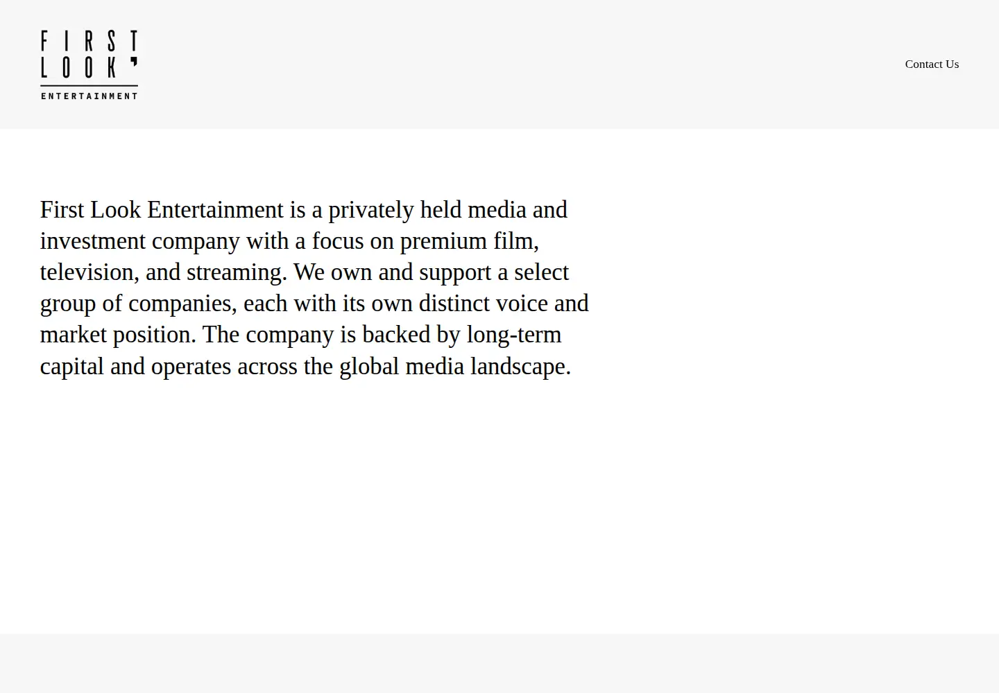 Screenshot of firstlook.org