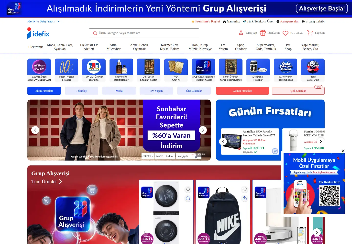 Screenshot of idefix.com