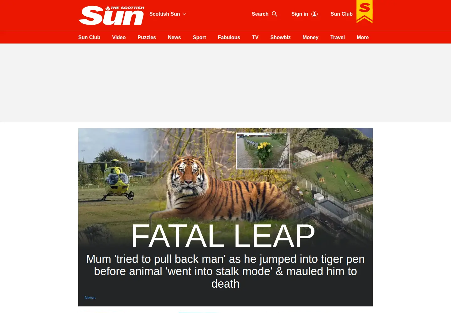 Screenshot of thescottishsun.co.uk