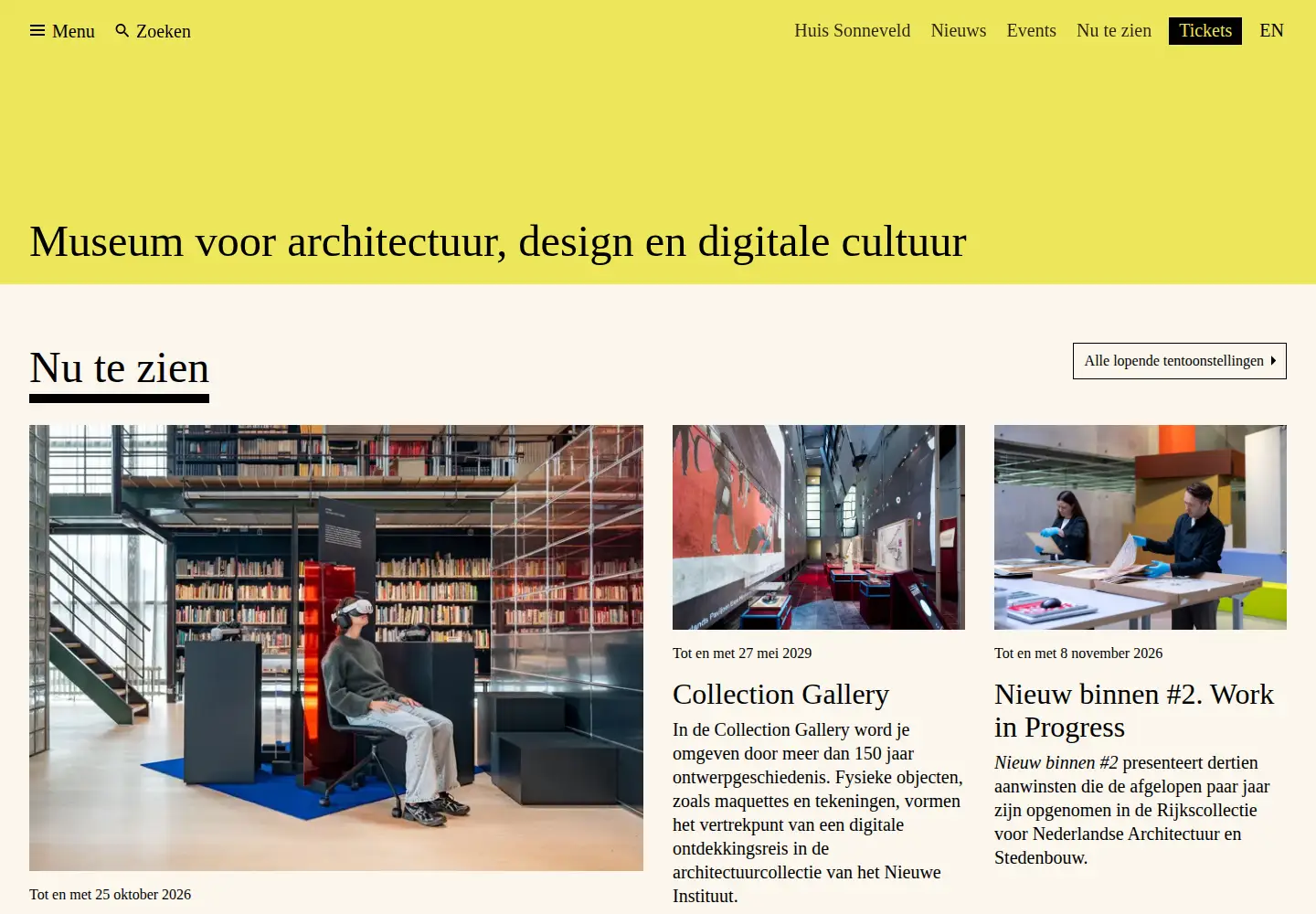 Captured homepage of hetnieuweinstituut.nl in the current scan