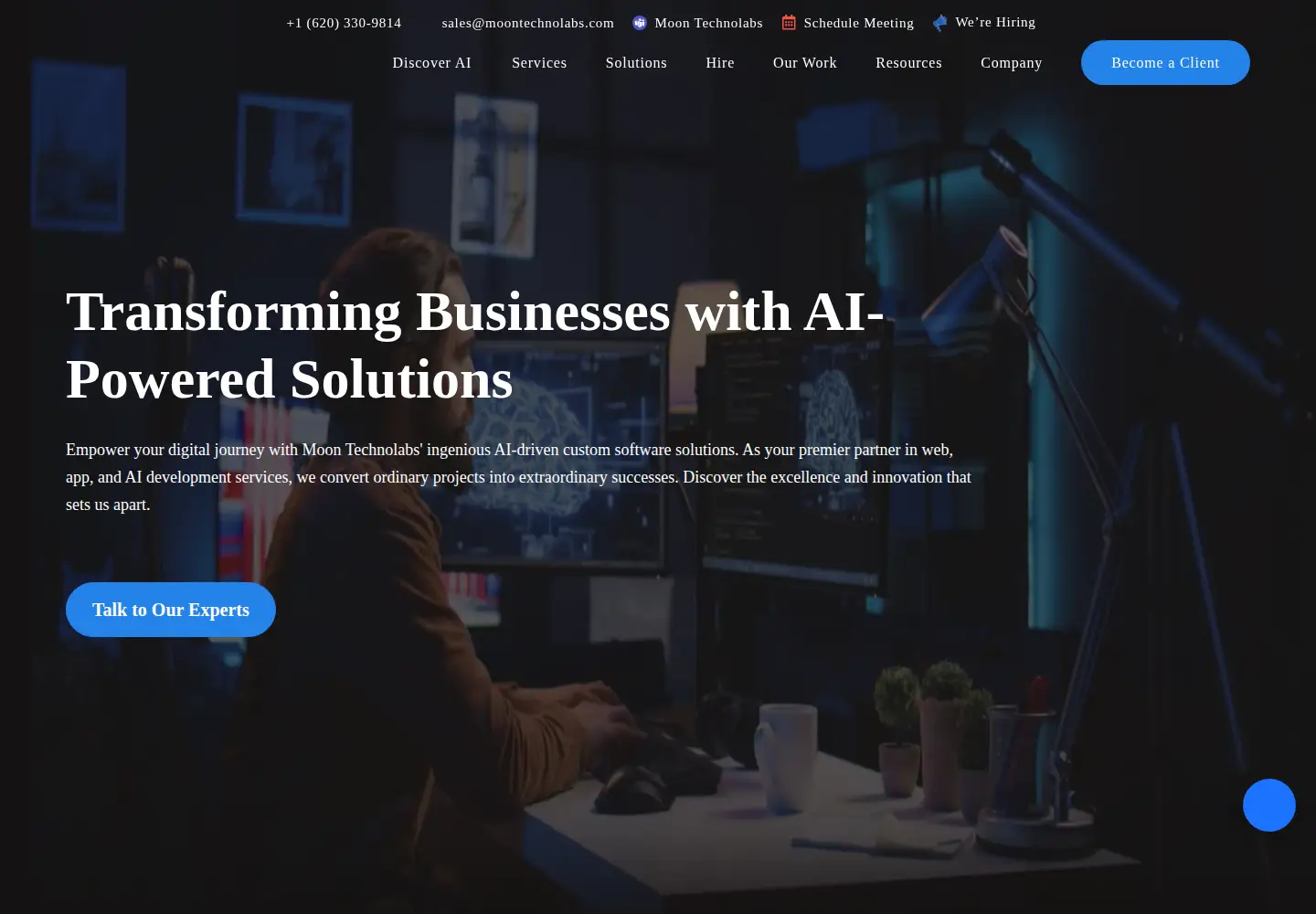 Screenshot of moontechnolabs.com