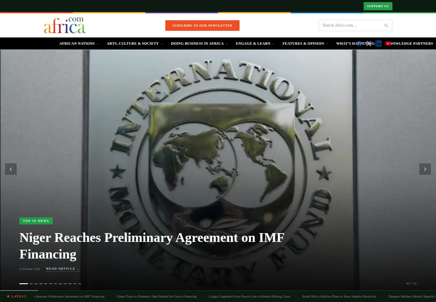 Screenshot of africa.com