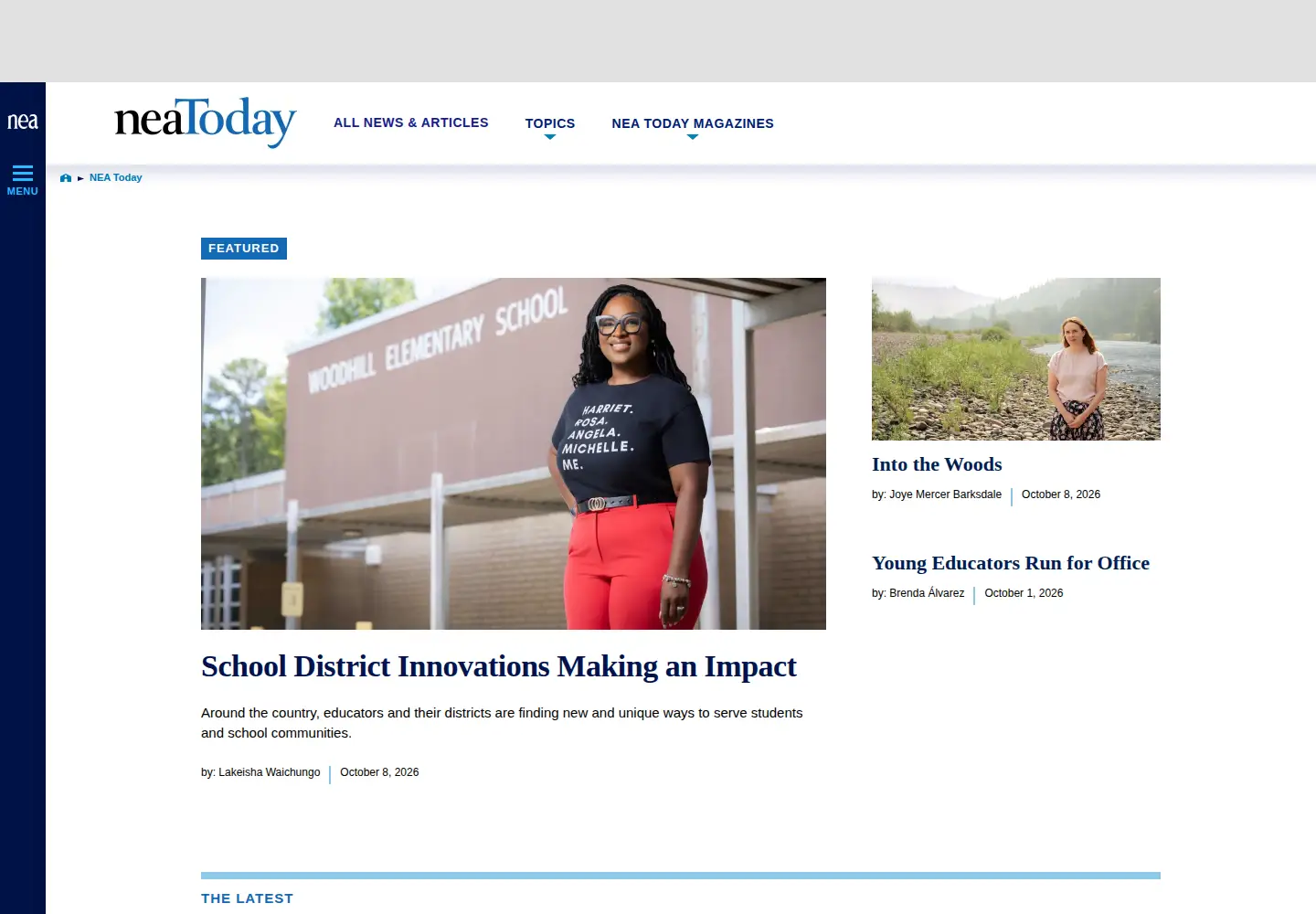 Screenshot of neatoday.org
