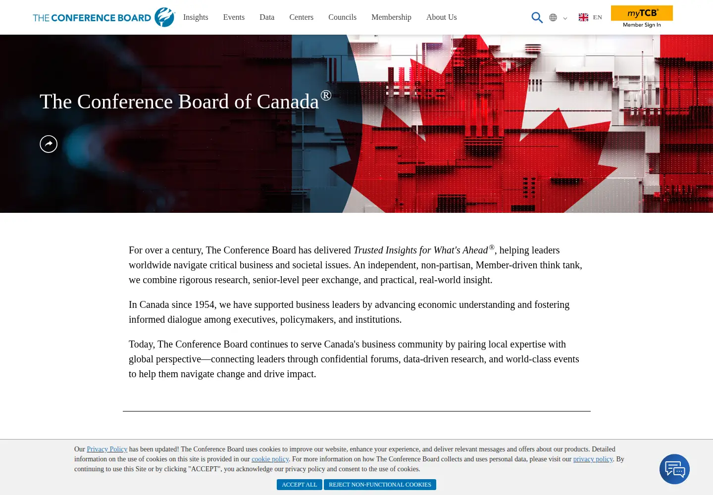 Screenshot of conferenceboard.ca