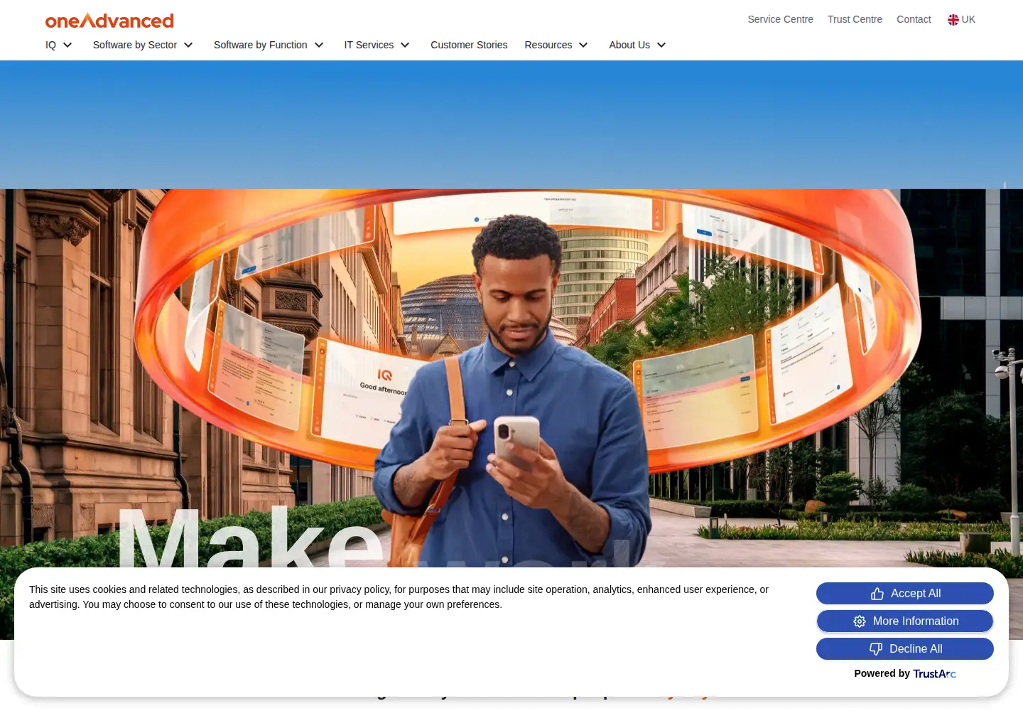 Screenshot of oneadvanced.com