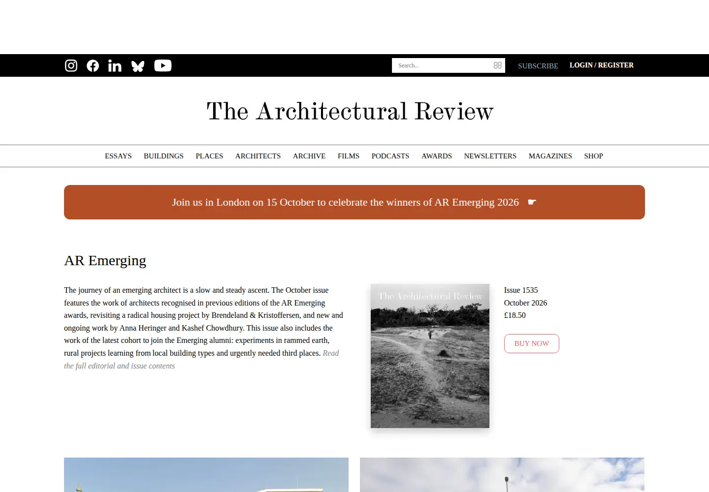 Screenshot of architectural-review.com