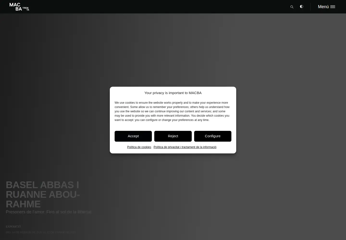 Screenshot of macba.cat