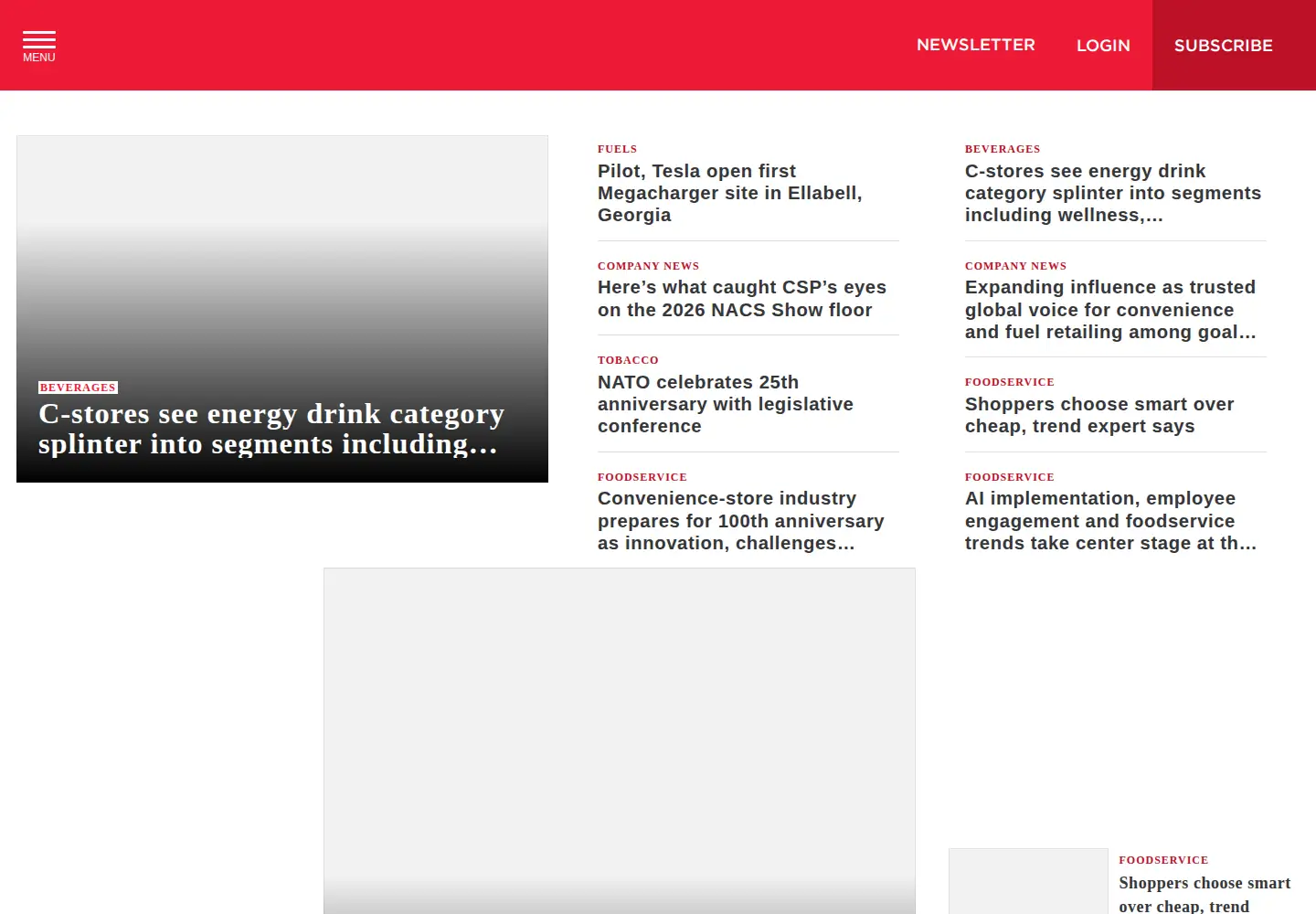 Screenshot of cspdailynews.com