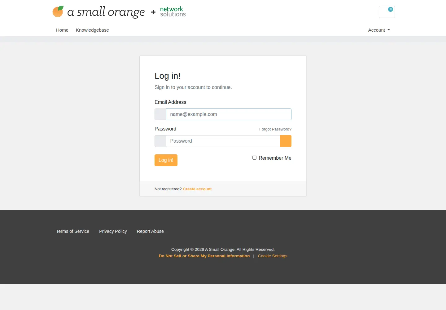 Screenshot of asmallorange.com
