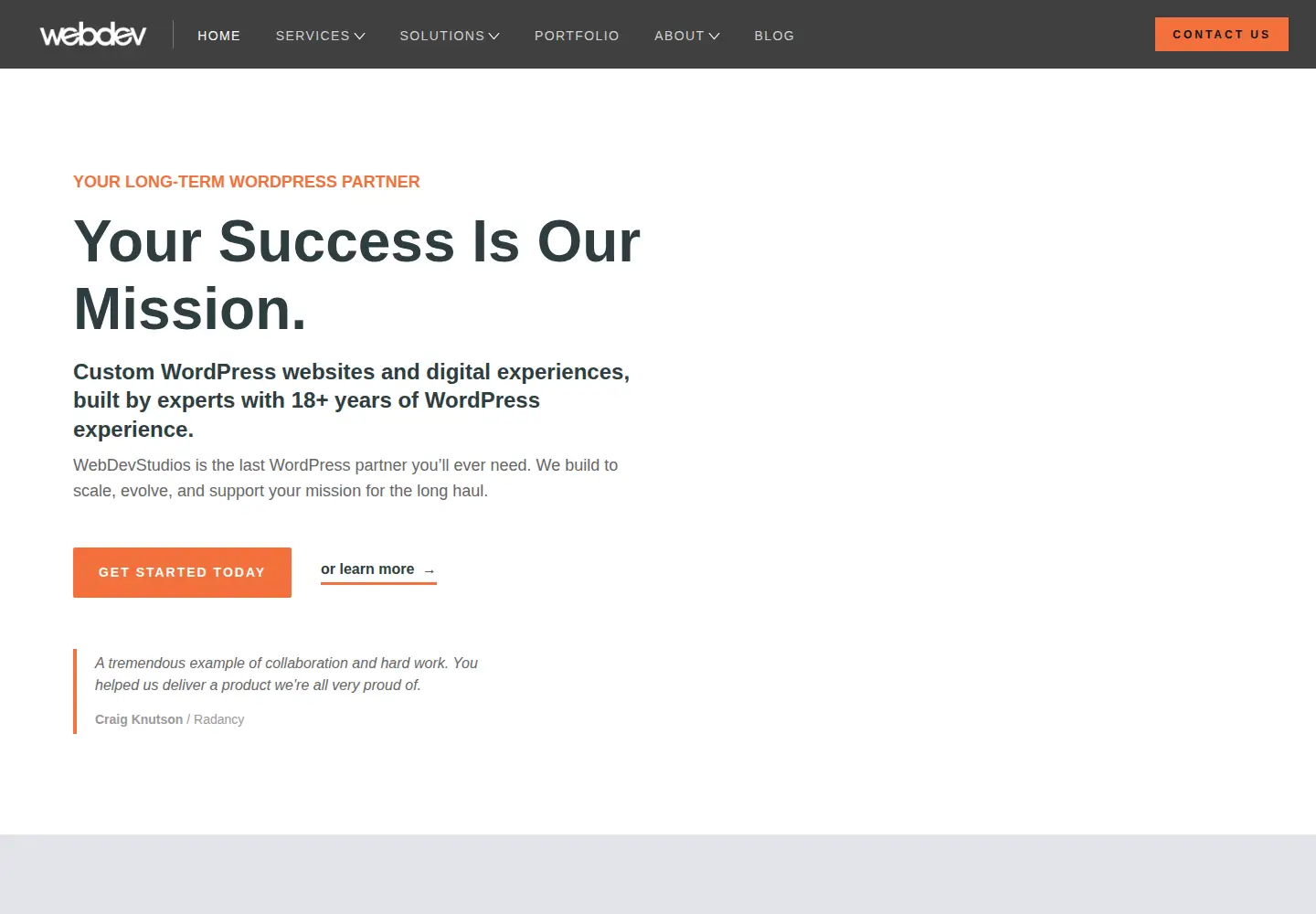 Screenshot of webdevstudios.com