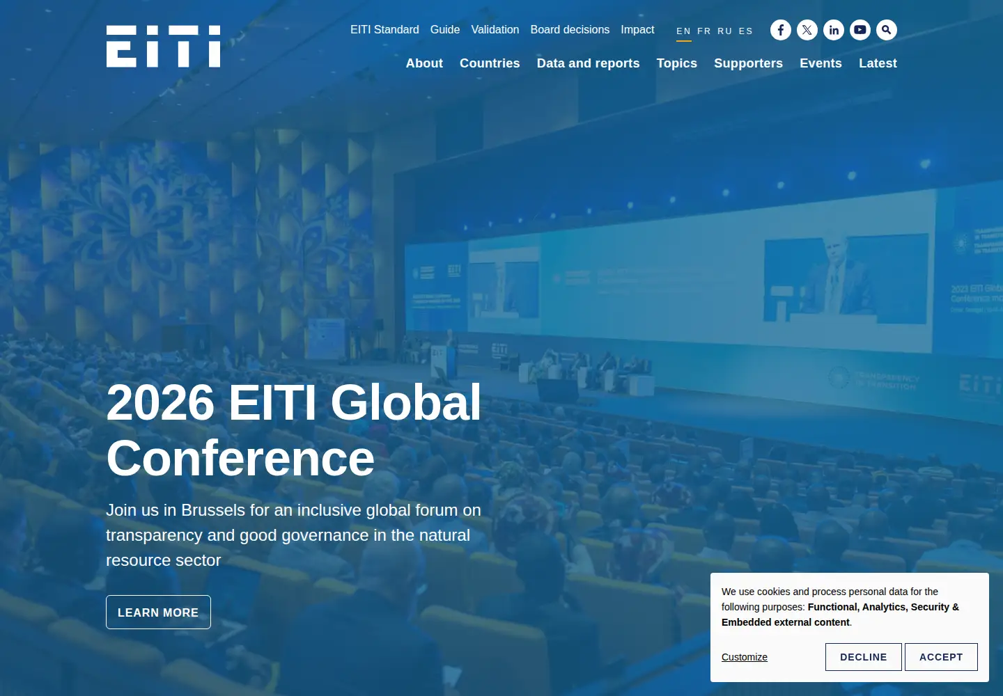 Screenshot of eiti.org