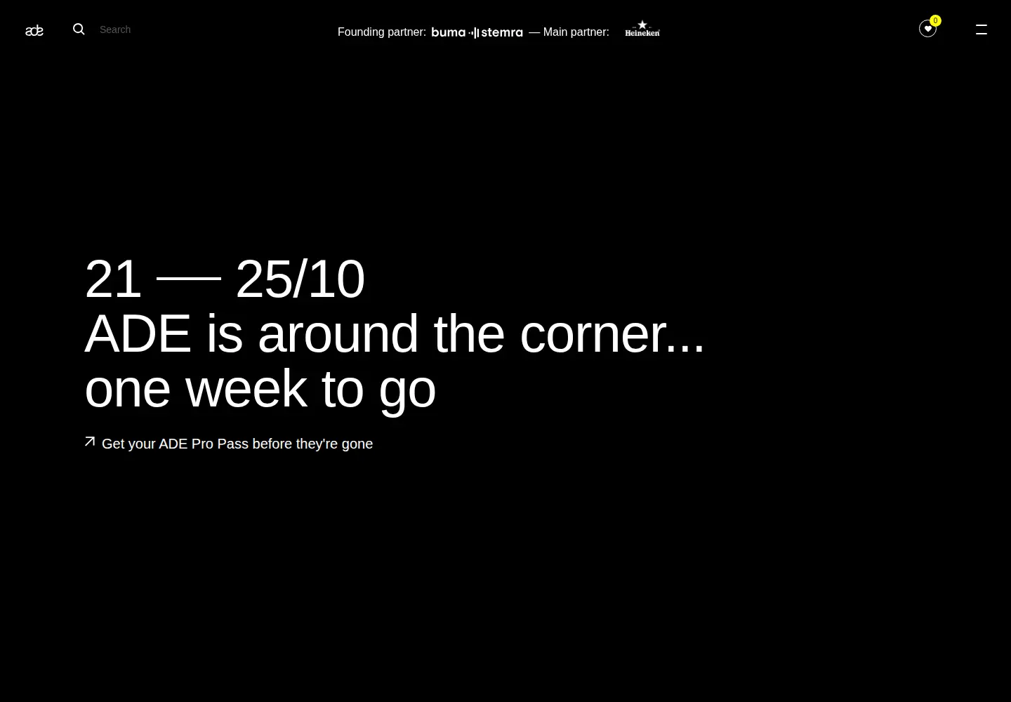 Screenshot of amsterdam-dance-event.nl