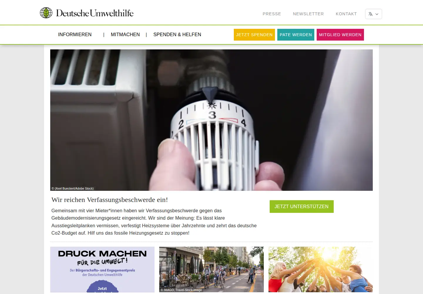 Screenshot of duh.de