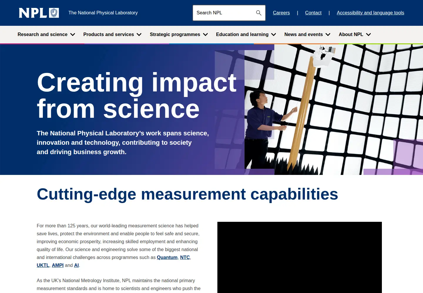 Captured homepage of npl.co.uk in the current scan