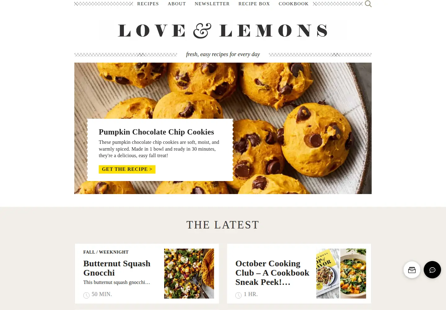 Screenshot of loveandlemons.com