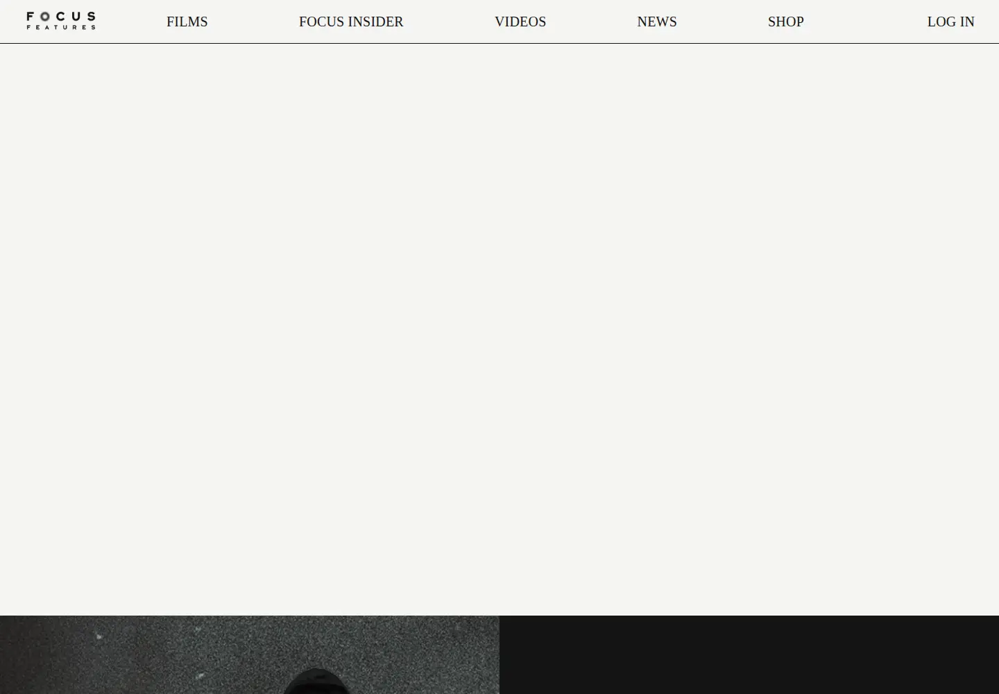 Captured homepage of focusfeatures.com in the current scan