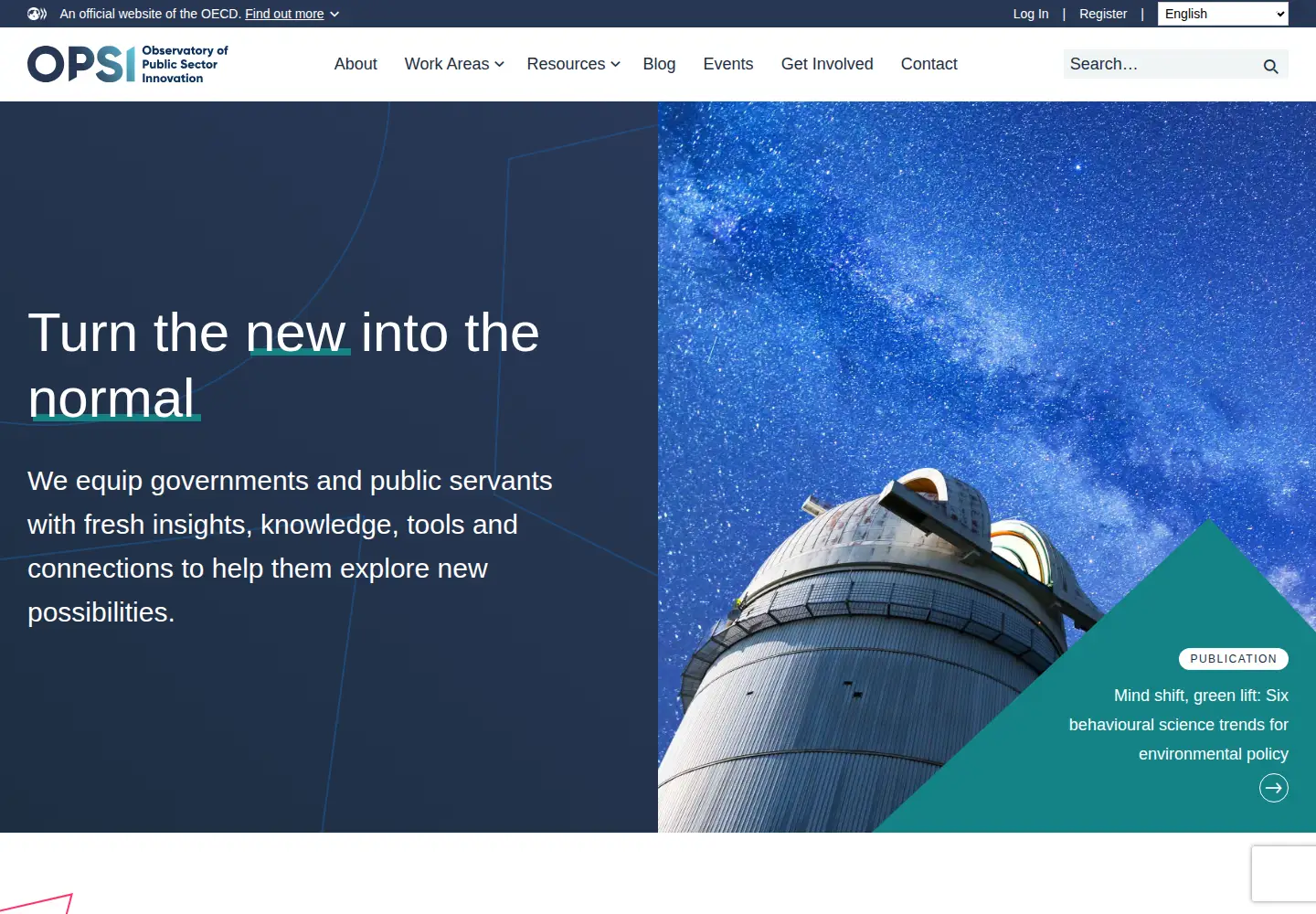 Screenshot of oecd-opsi.org