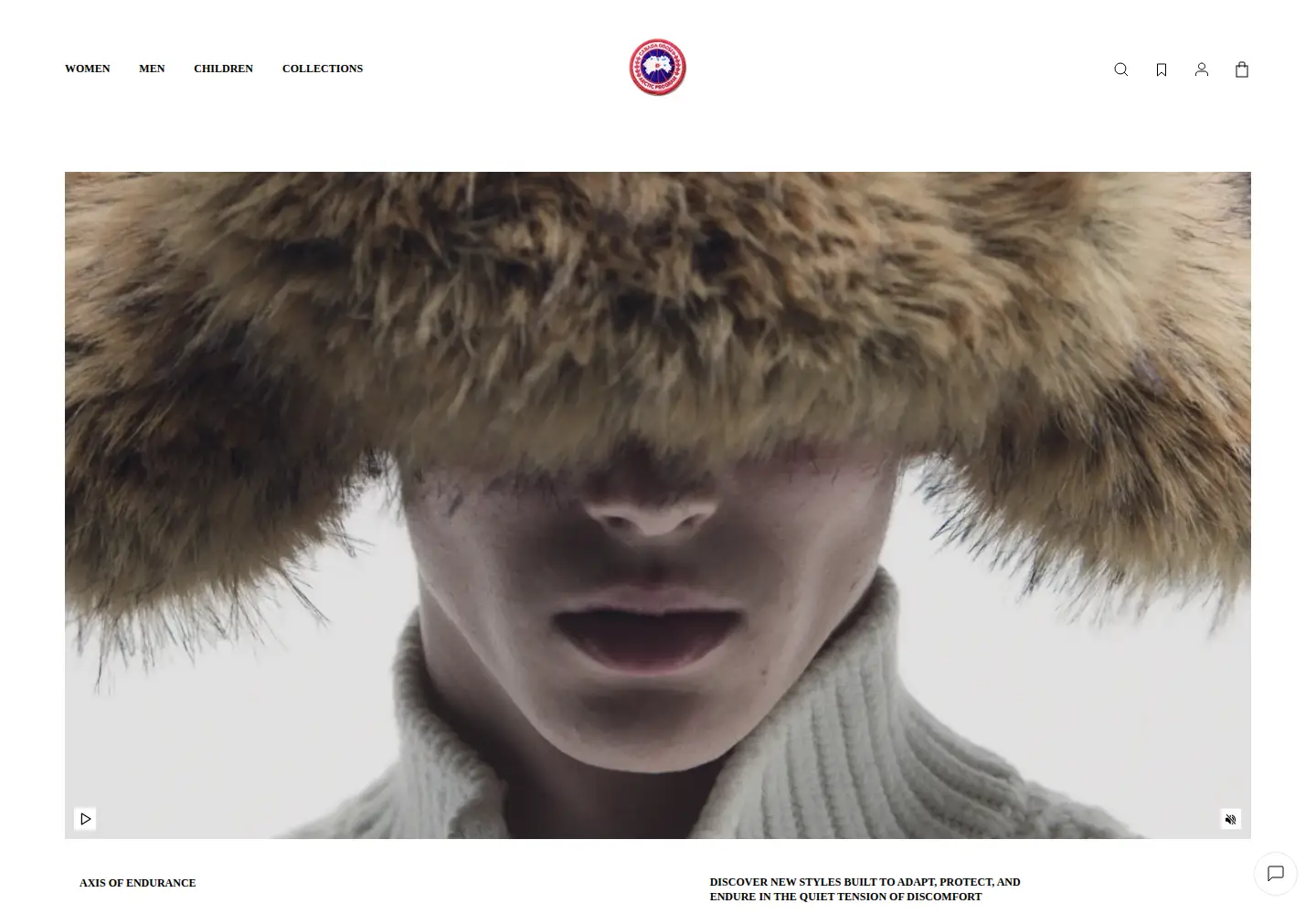 Screenshot of canadagoose.com