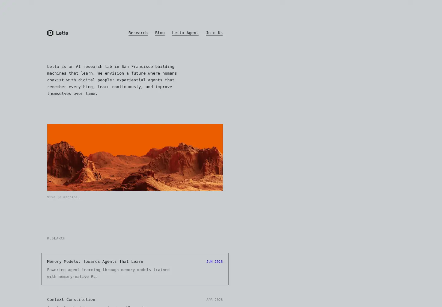 Screenshot of letta.com