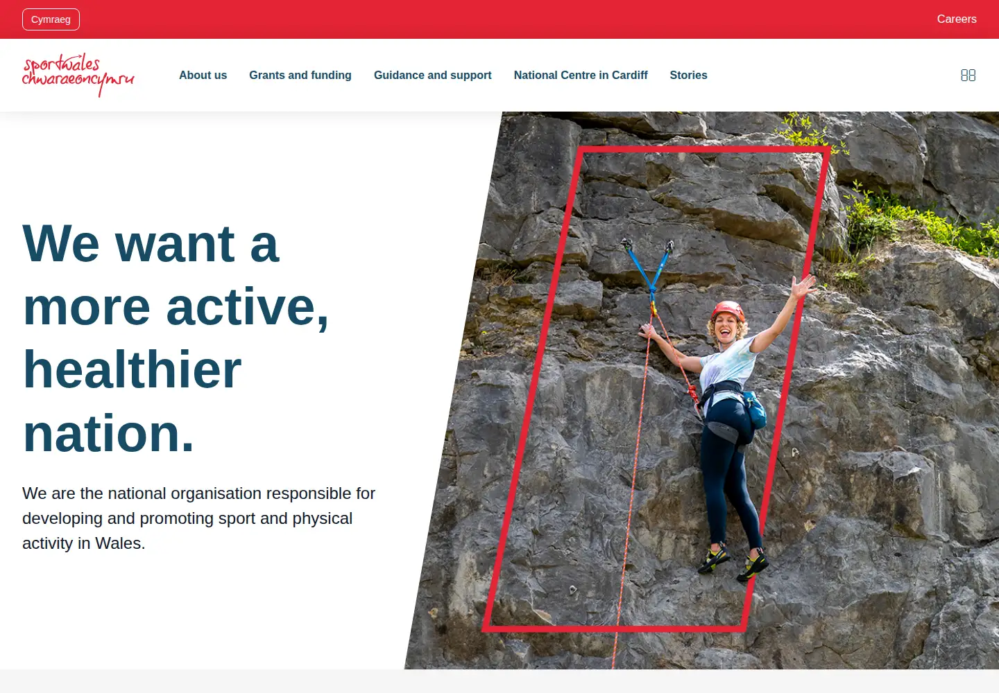 Screenshot of sport.wales