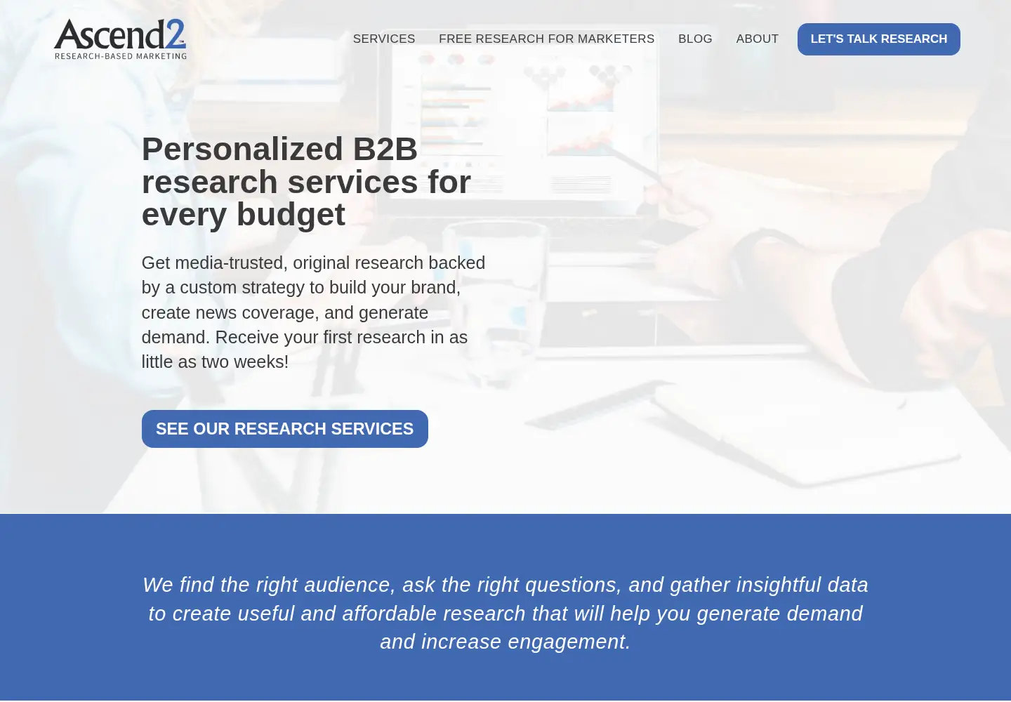 Screenshot of ascend2.com