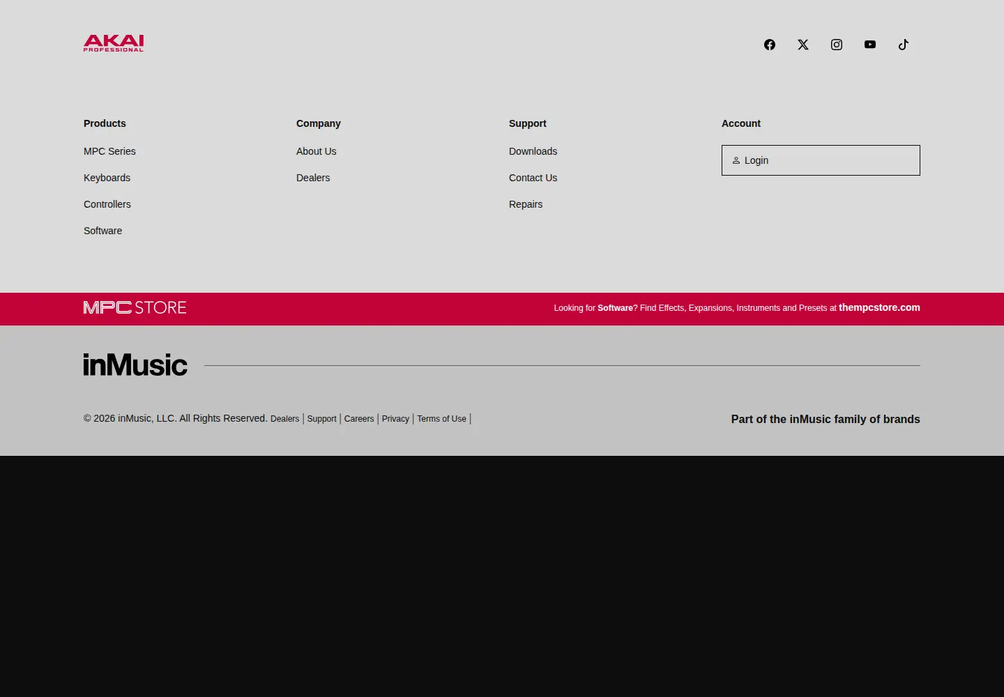 Screenshot of akaipro.com