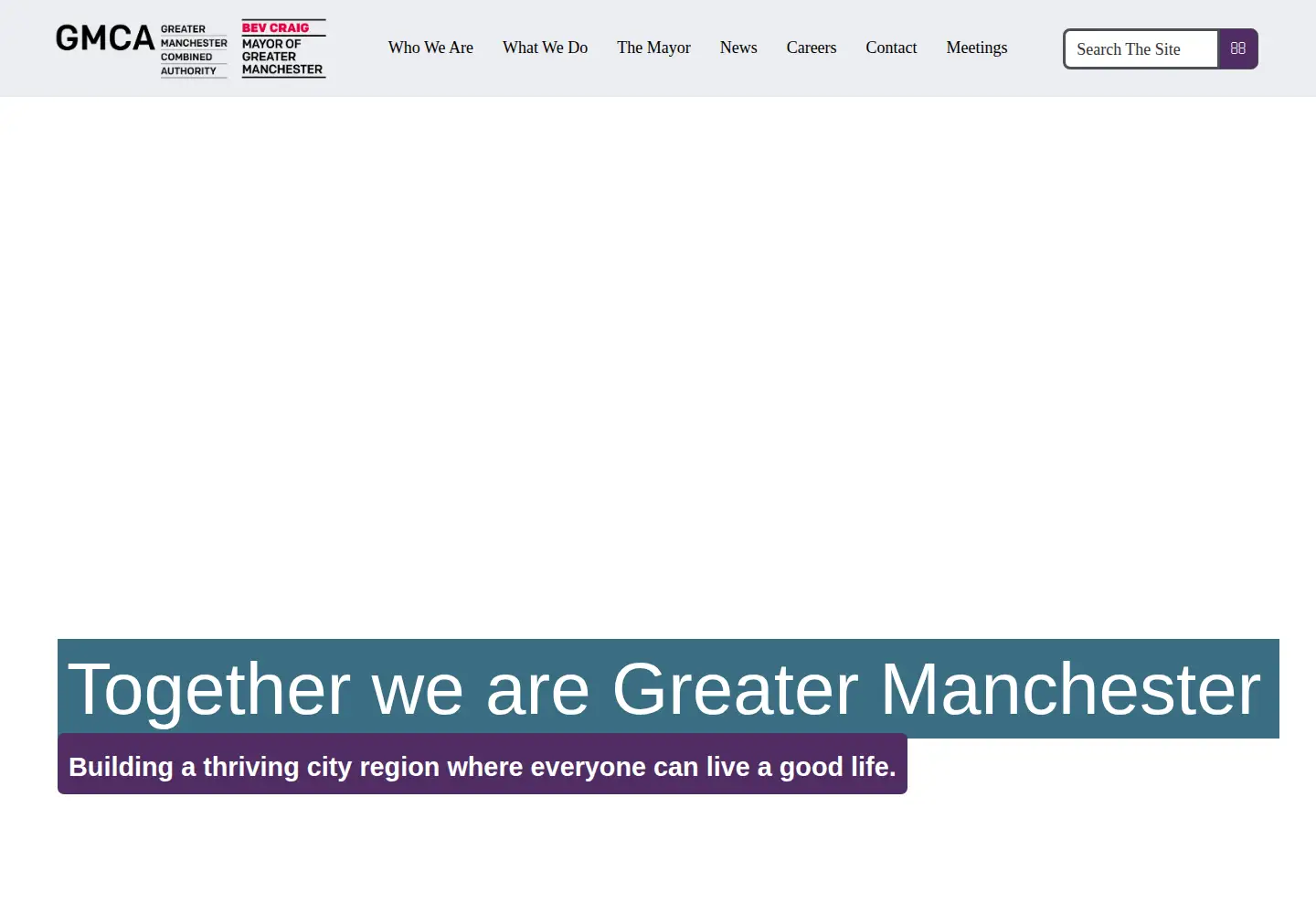 Screenshot of greatermanchester-ca.gov.uk