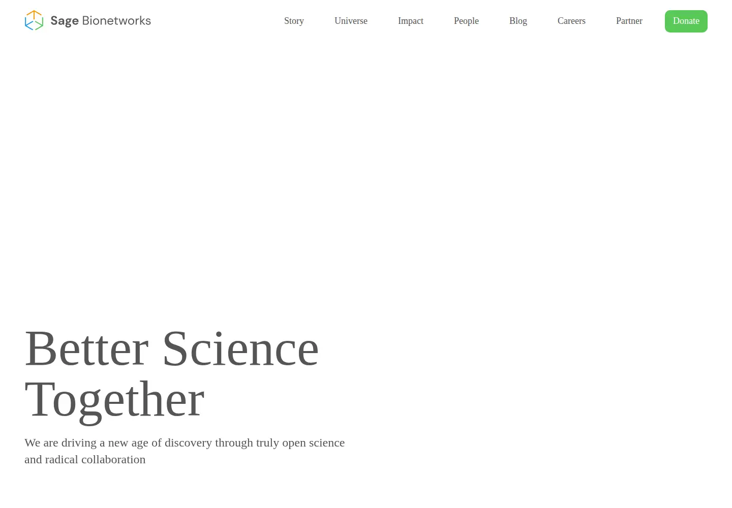 Screenshot of sagebase.org