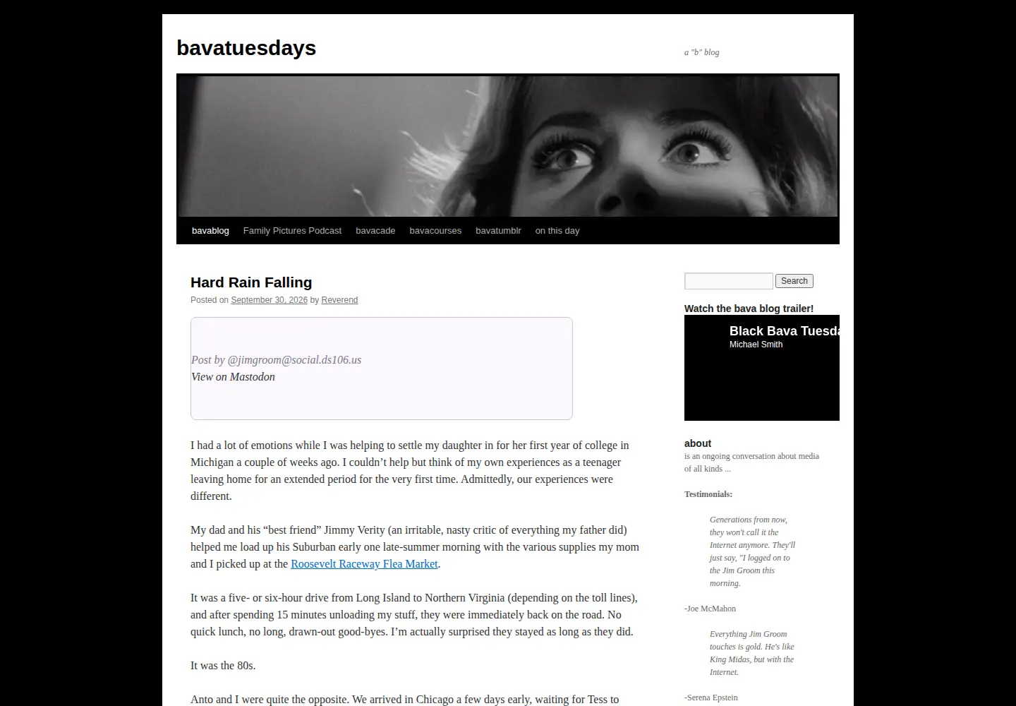 Screenshot of bavatuesdays.com
