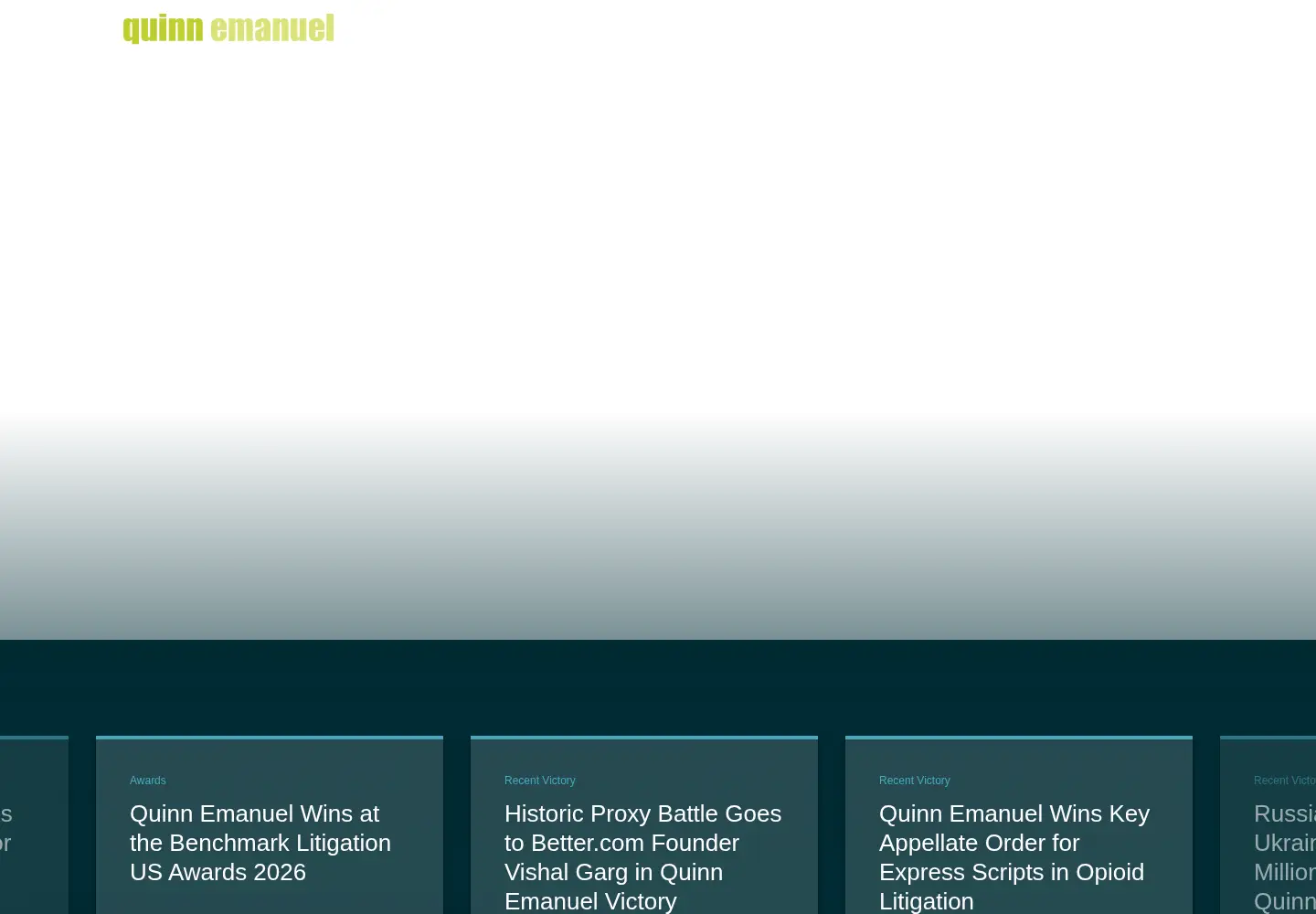 Screenshot of quinnemanuel.com