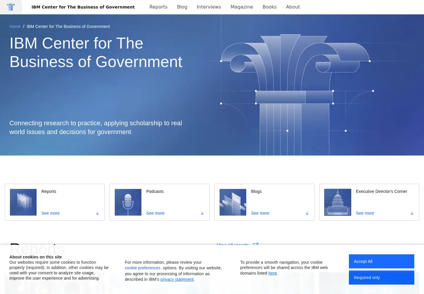Screenshot of businessofgovernment.org