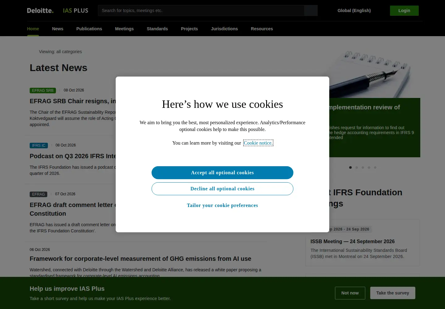 Captured homepage of iasplus.com in the current scan