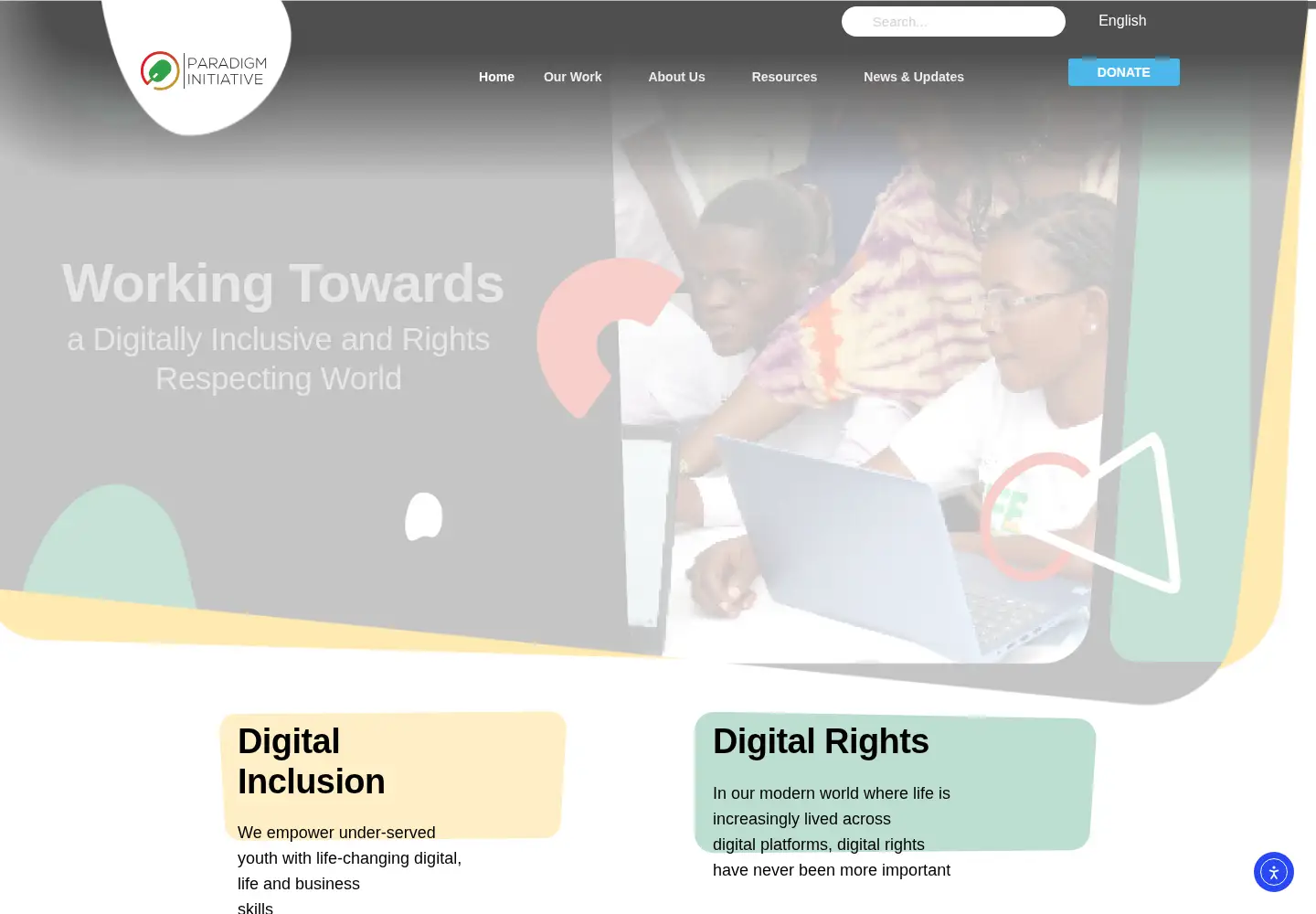 Screenshot of paradigmhq.org