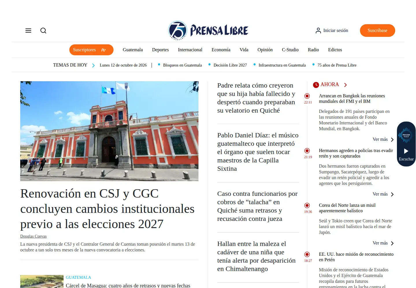 Screenshot of prensalibre.com