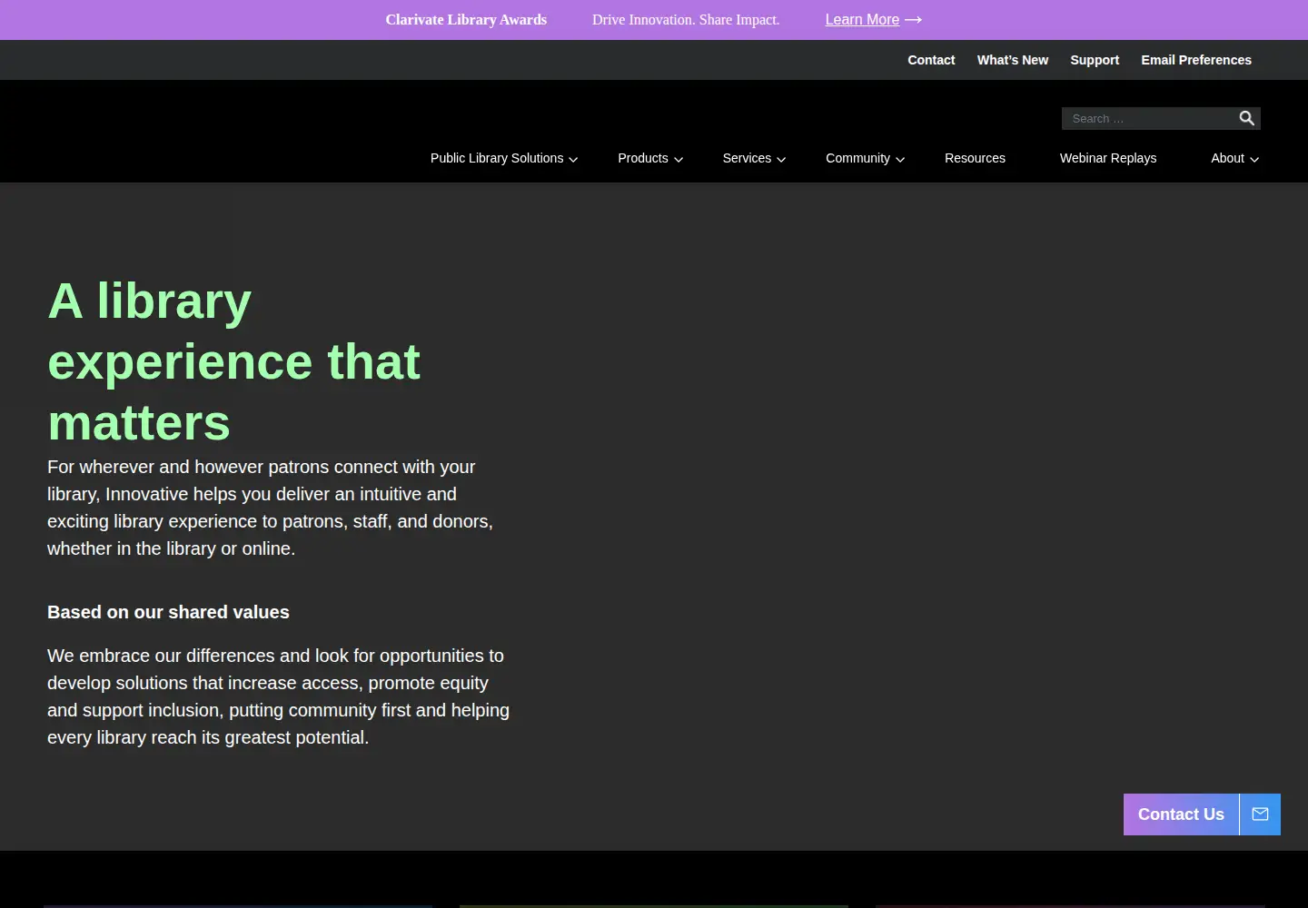 Captured homepage of iii.com in the current scan