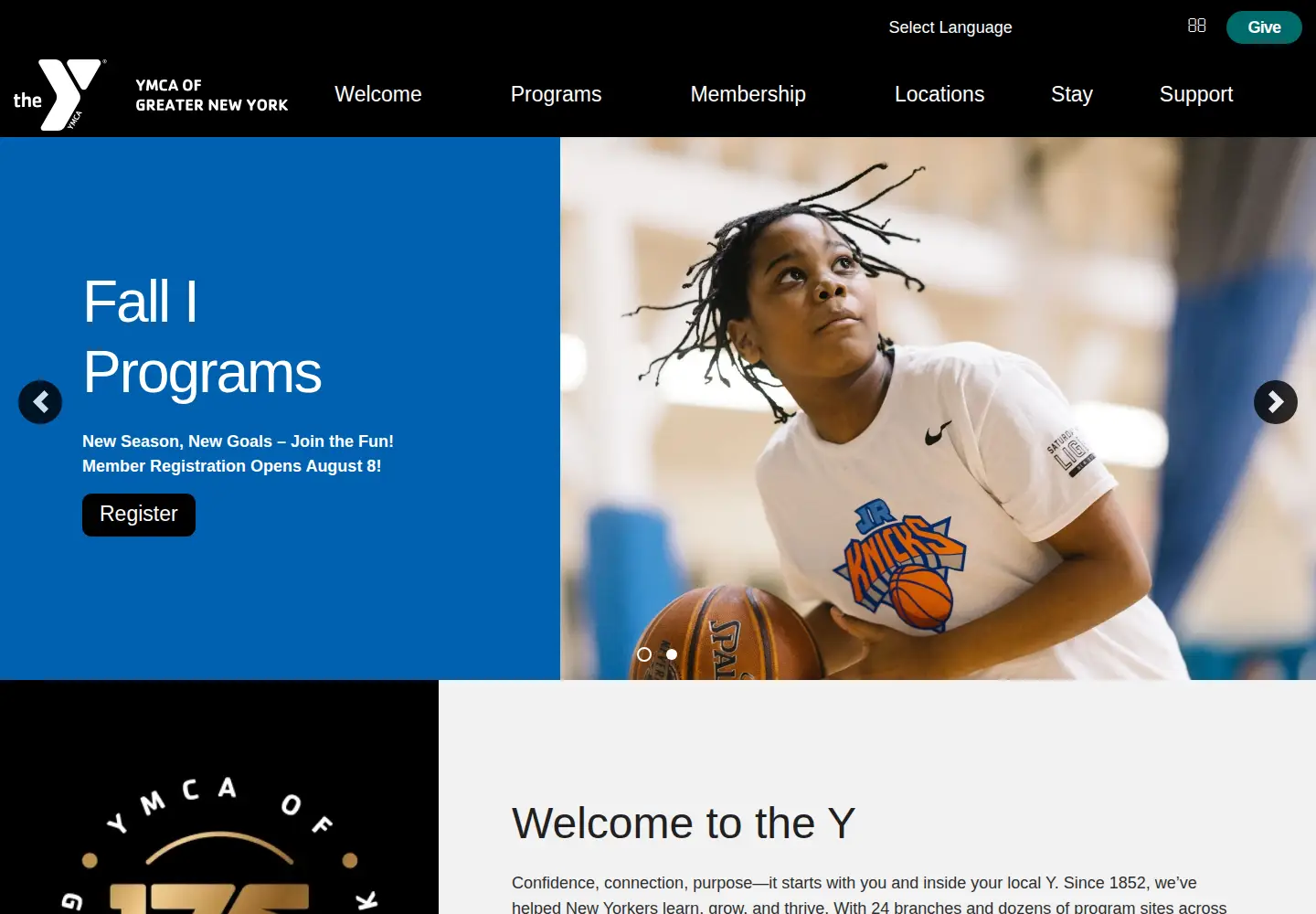 Screenshot of ymcanyc.org