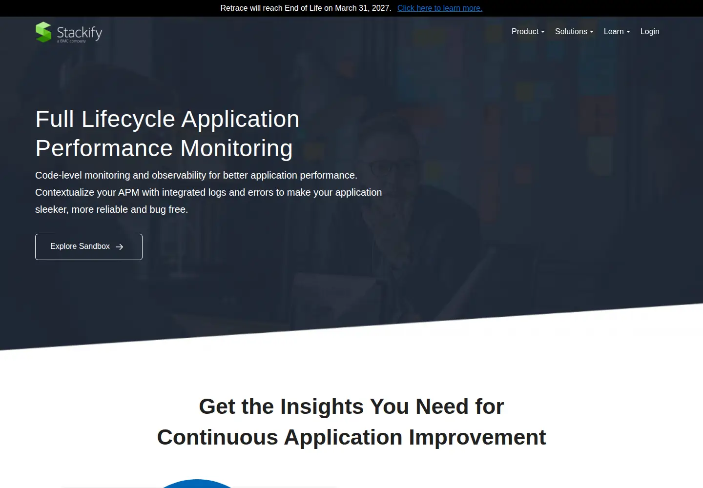 Screenshot of stackify.com