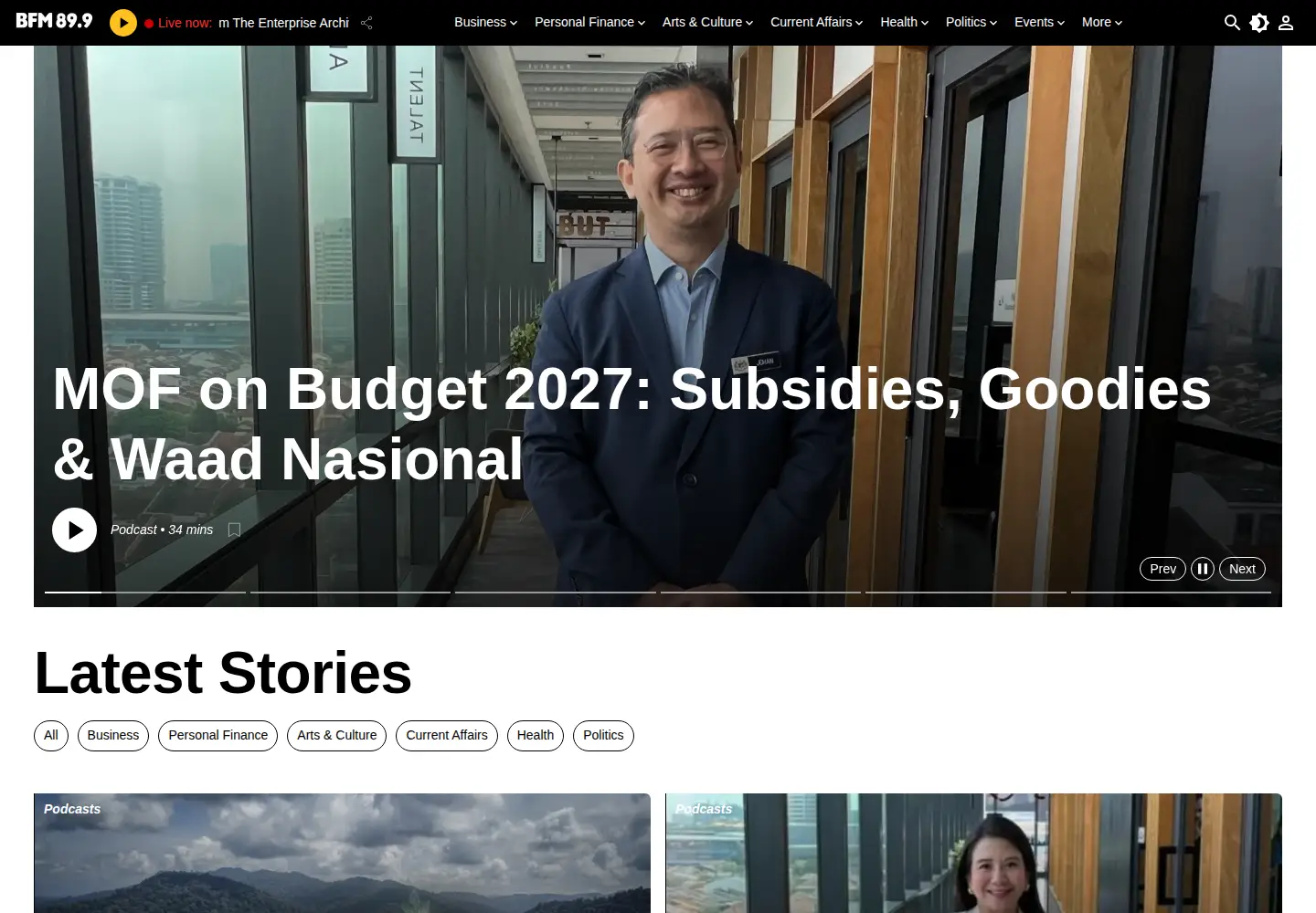 Screenshot of bfm.my