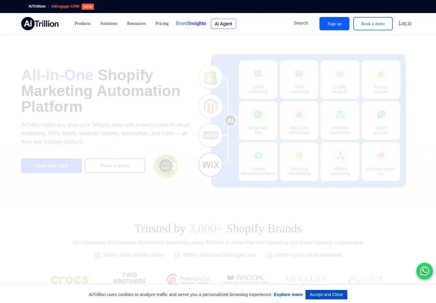 Screenshot of aitrillion.com