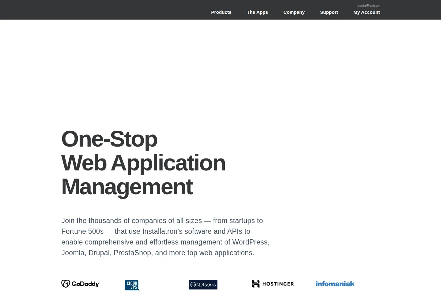Screenshot of installatron.com