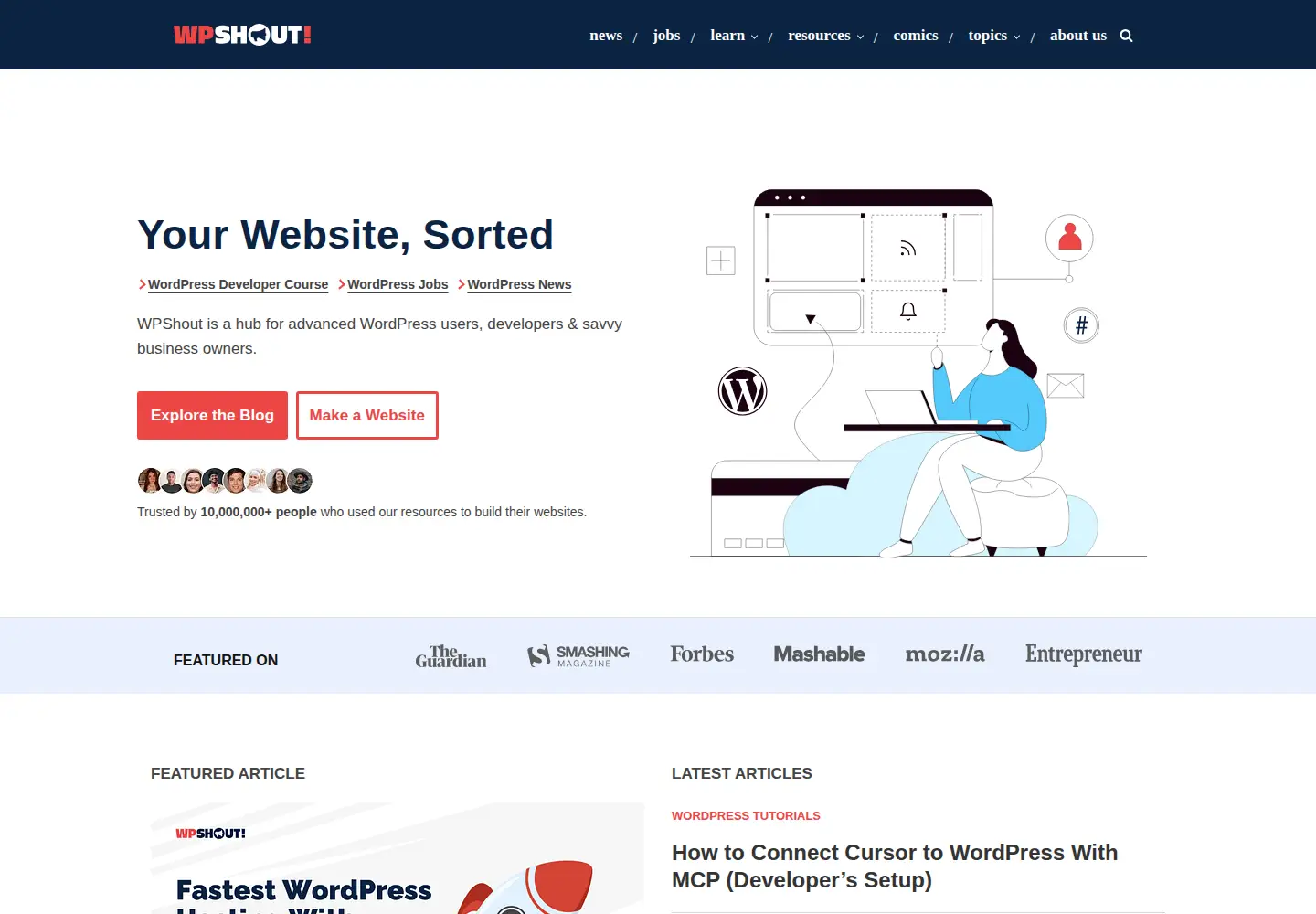 Screenshot of wpshout.com