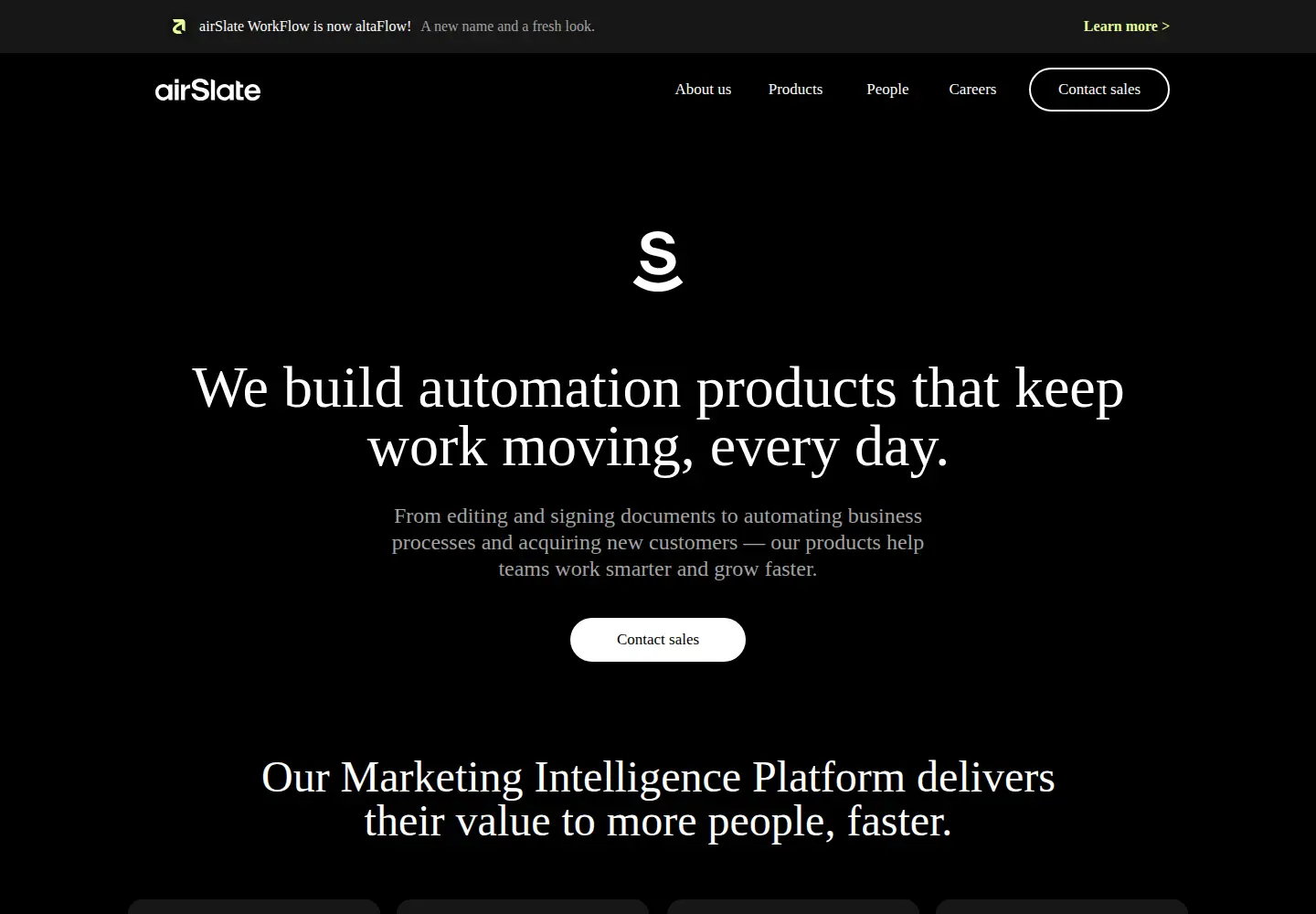 Screenshot of airslate.com